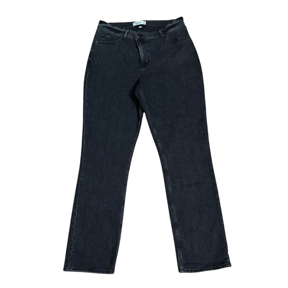 Abercrombie & Fitch Curve Love 32 14 L 90s Slim Straight Ultra High Rise Jeans